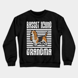 Basset Hound Grandma Proud Dogs Crewneck Sweatshirt